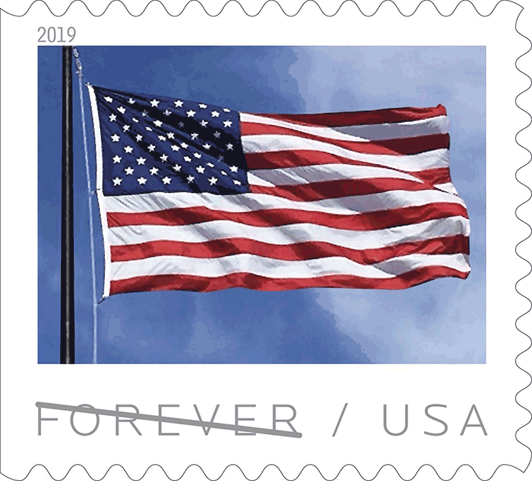2019 U.S. Flag Forever Stamps 10 Rolls