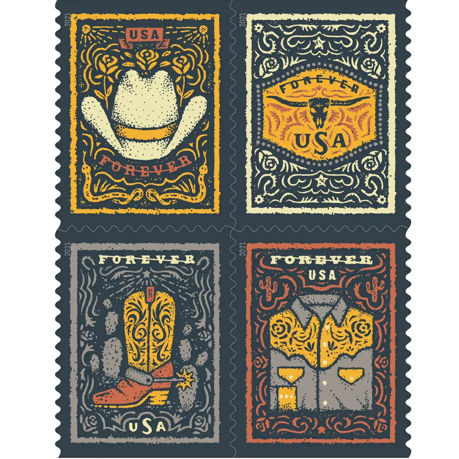 2021 Western Wear Stamps