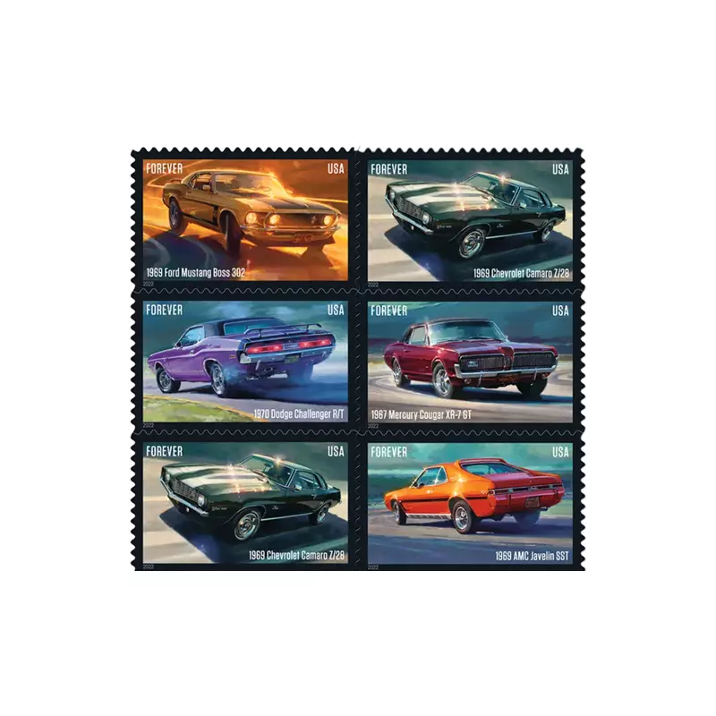 2022 Pony Cars Stamps