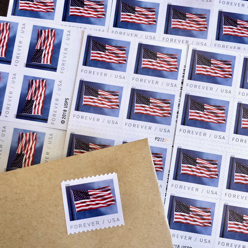 2019 U.S. Flag Forever Stamps 10 Rolls