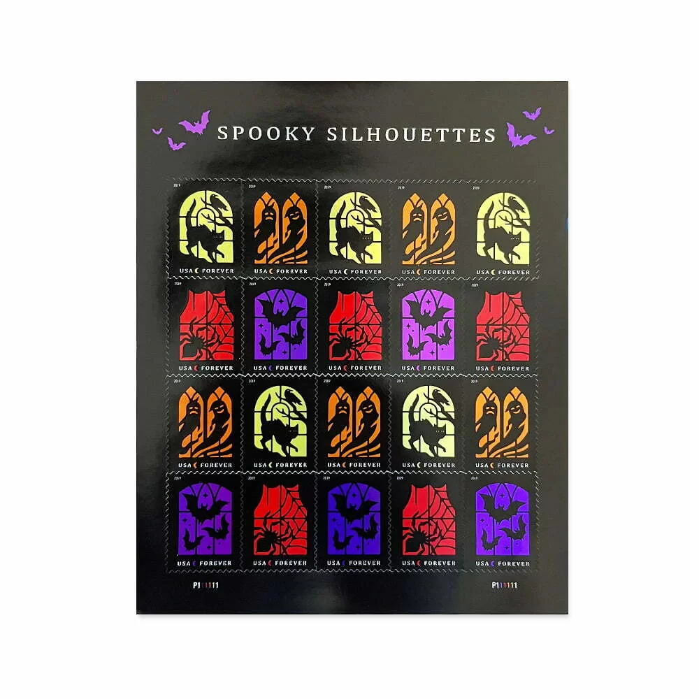 2019 Spooky Silhouettes Stamps