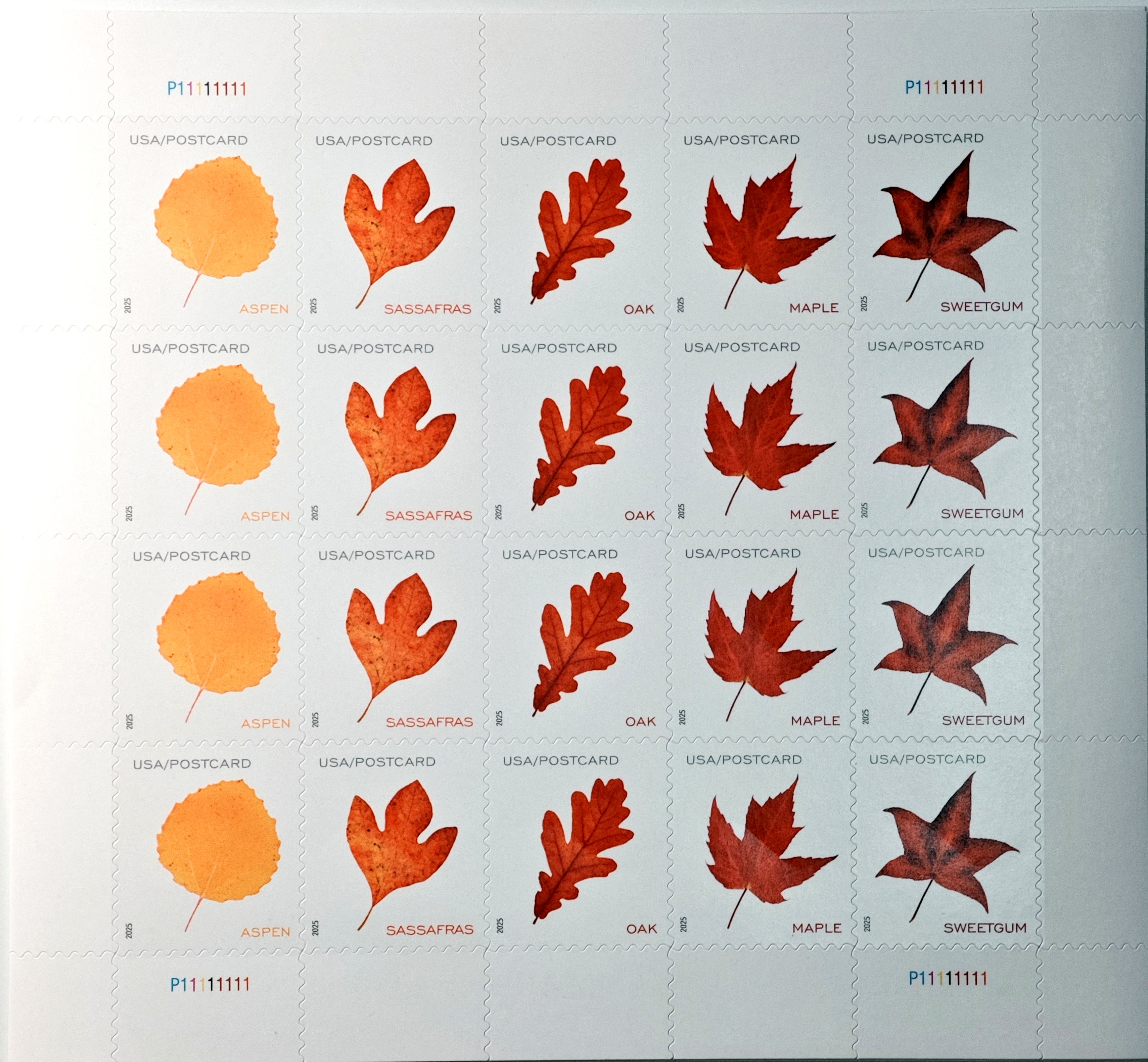 2025 Vibrant Leaves Stamps