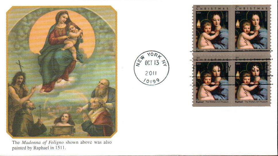 2011 Madonna of the Candelabra stamps
