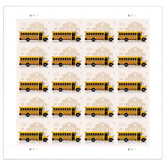 2023 School Bus Stamps