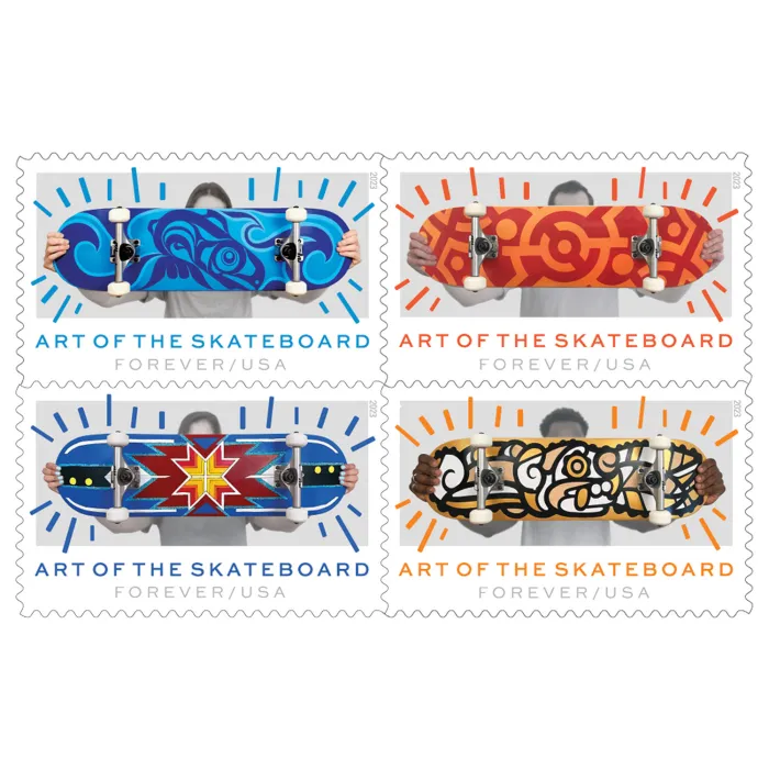 2023 Art of the Skateboard Stamps