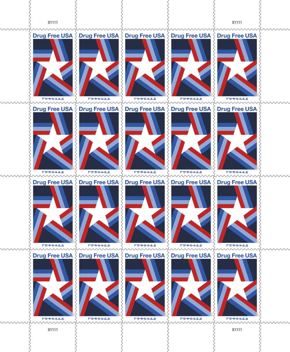 2020 Drug Free USA Stamps