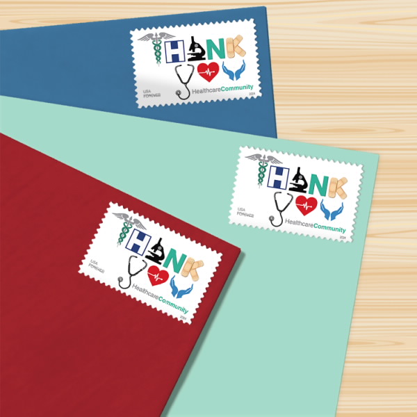 2024 Thank You, Healthcare community Stamps