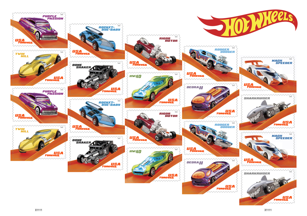 2018 Hot Wheels Stamps