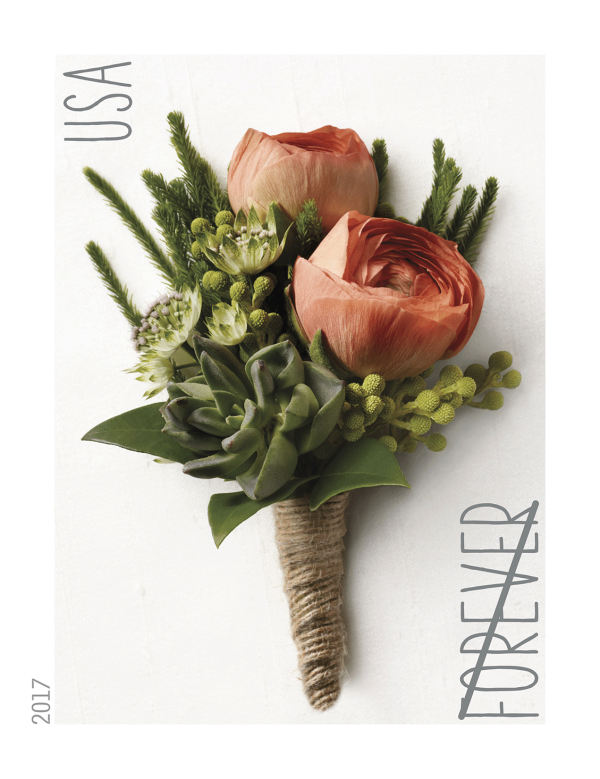 2017 Celebration Boutonniere Stamps