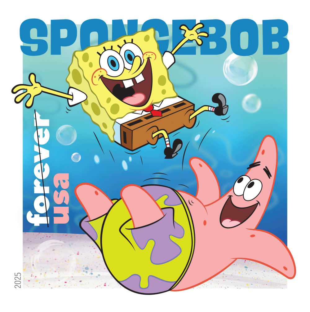2025 SpongeBob Squarepants Stamps 80 pcs
