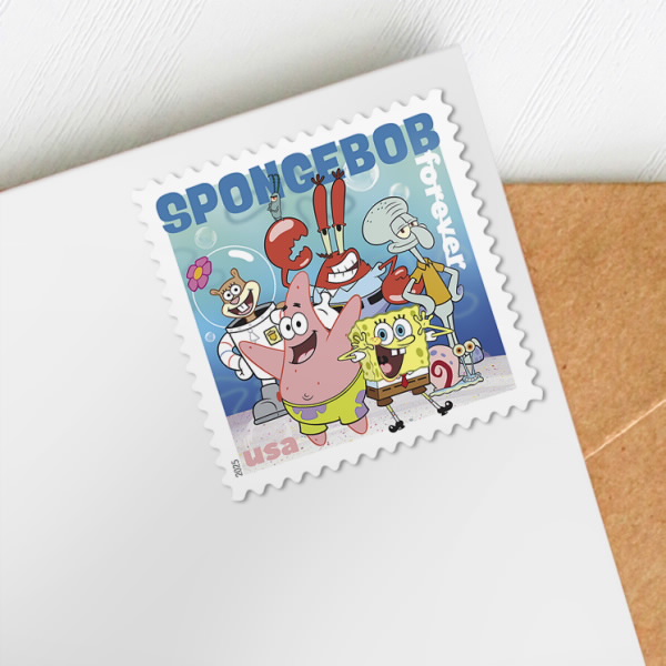 2025 SpongeBob Squarepants Stamps 80 pcs