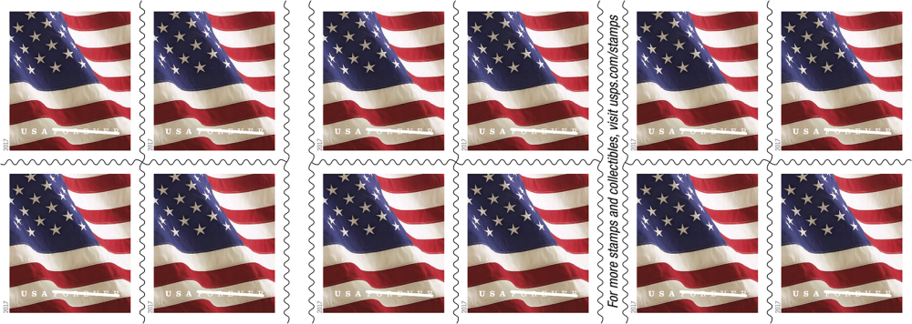 2017 U.S. Flag Stamps books
