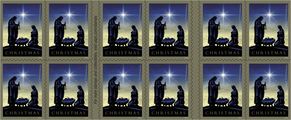 2016 Nativity. Forever First Class Postage Stamp U.S. Holy Family Holiday Christmas