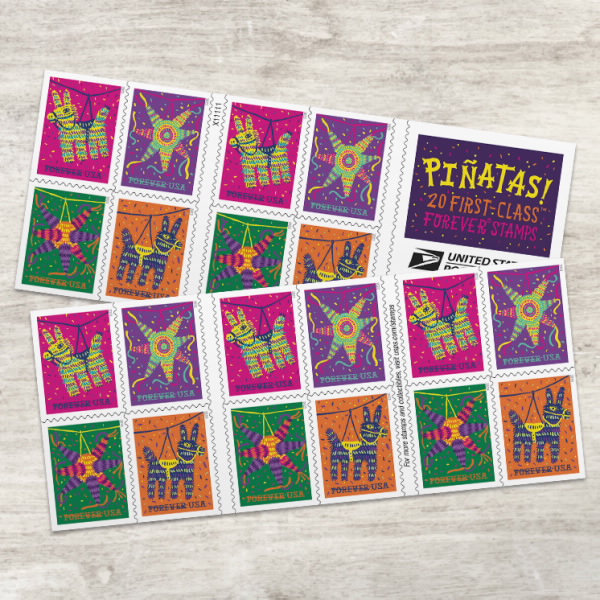 2023 Piñatas! Stamps 100 PCS